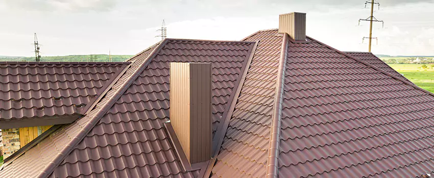 Residential Chimney Flashing Restoration in Newton, MA