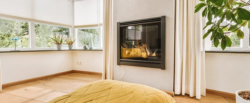 Residential Fireplace Ceramic Glass Installation in Newton, MA