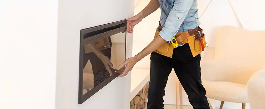 Metal Fireplace Installation in Newton, Massachusetts