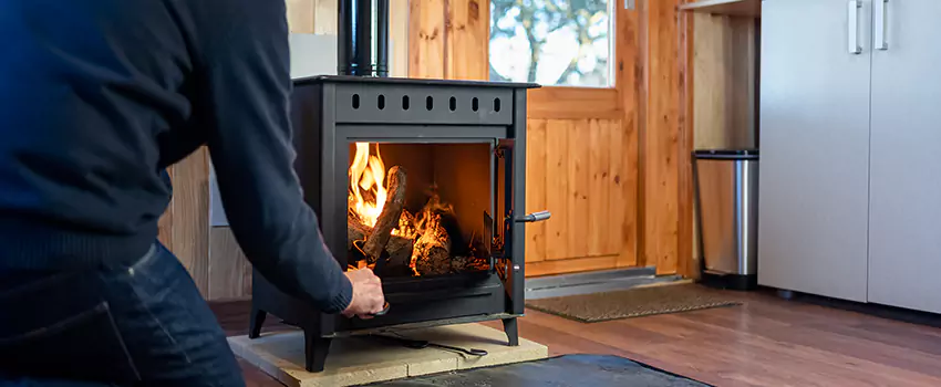 Open Hearth Wood Fireplace Installation in Newton, MA