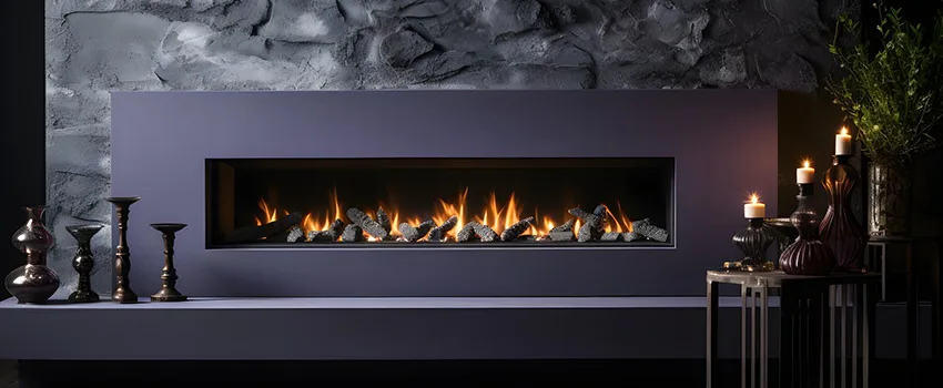Ember Bed for Ventless Gas Fireplace in Newton, MA