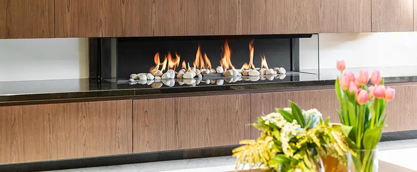 Double-height Fireplace Design Refurbishment in Newton, Massachusetts